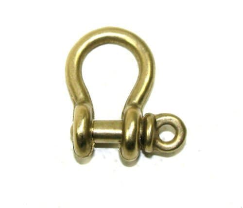 Victory Elite FS0080B Small Brass Bow Shackle 4mm (5/32") Pin Made in Italy 90069-176