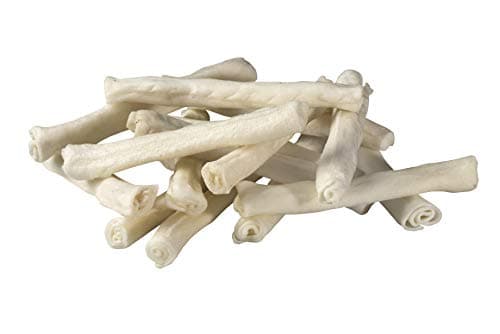 TheLittleThingsThatCount Rawhide Natural Retriever Rolls Dog Chews for Small/Medium Breeds - 16 Pcs