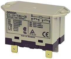 OMRON Electronic Components G7L-1A-TUB-J-CB-AC100/120 Power Relay SPST-NO 120VAC, 30A, Bracket