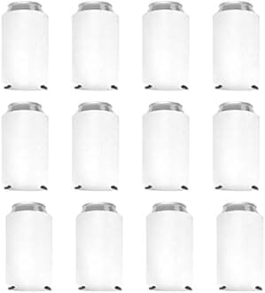 Can Cooler Sleeves Blank Poly Foam (12, White)