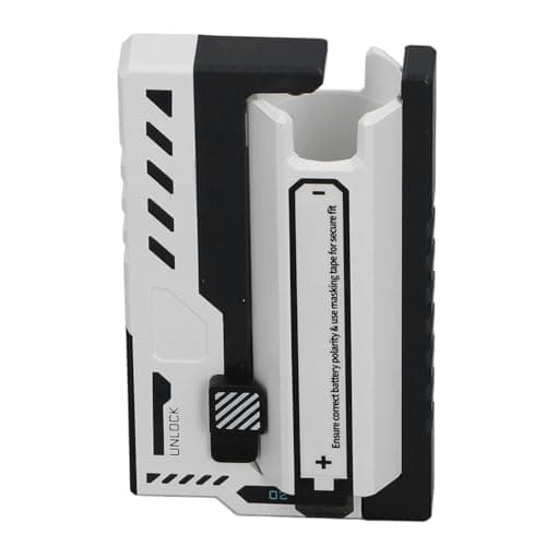 Portable Power Bank, Replaceable Battery Charger, Mobile Power Box with Symmetrical Design, Golden Copper Shrapnel, ECO Mode, for IOS Phone, BT Devices, Indoor & Outdoor (White)