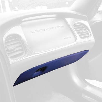 RedlineGoods Lower Dash Covers Compatible with Chevrolet Corvette C5 1997-04. Tailor Made - not Universal! Genuine top-Grade Italian Black Leather with Black Thread
