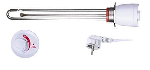 'Eliko Heating Element Cartridge Heater Heating Element Type Grbtd 2kW 2000 W 230 V 5/4 Water Storage Heater Hot Water Tank Stainless Steel Water Heater Heating Water Heater with Thermostat