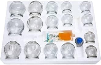Mify™ chinese medical vacuum glass fire cupping therapy set of 16 pc Massager