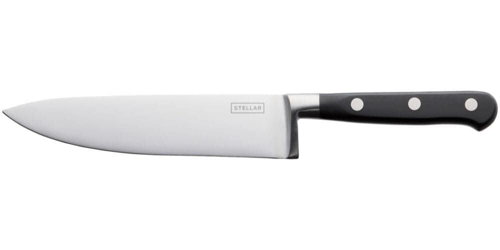 Stellar Classic 15cm / 6" Cook's Knife, Stainless Steel Razor Sharp Blade, Full Tang Riveted Handle, Dishwasher Safe
