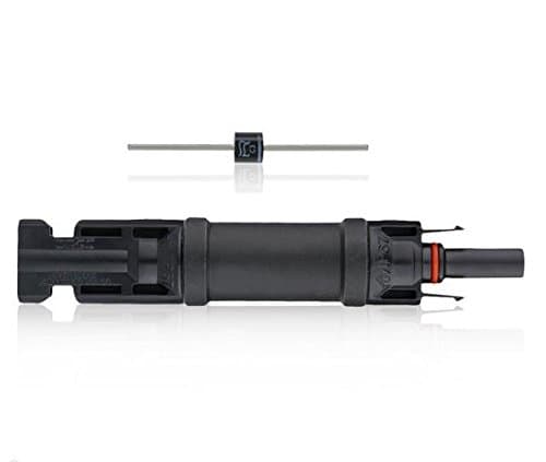 Gaomoo MC4 Connector with Integrated Block Diode 10A Solar fuse