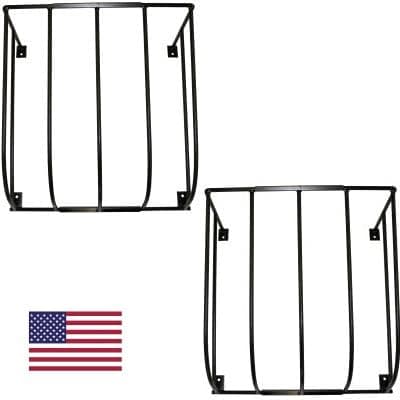 Wall Mount Hay Rack for Horses and Goat Feeder -Pack of 2: This Versatile Hay Feeder Can Also Be Used As Wall Blanket Holder Made in The USA