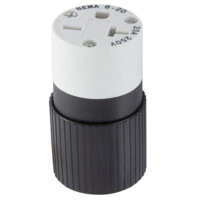 Hubbell Electrical Products 15-Amp 125-Volt 3-Wire Straight Blade Cord Connector