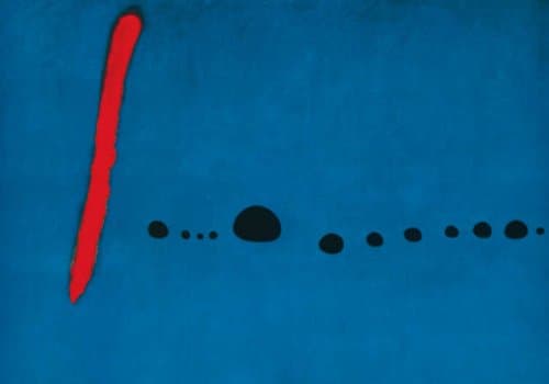 Art Print: Joan Miró "Blue II" 100 x 70