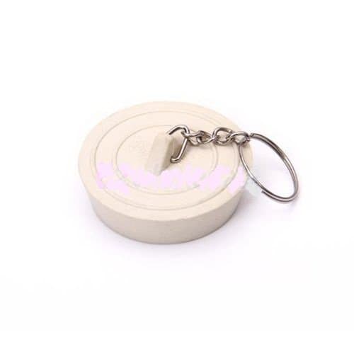 Drain Plug Rubber Stopper Keychain for Kitchen Bathroom Bathtub Sink Wash Basin