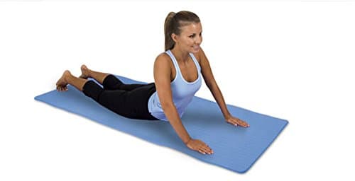 New Premium High Density Exercise Yoga Mat with Comfort Foam Blue