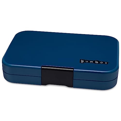Yumbox TAPAS Larger Size Leakproof Bento Lunch Box 4 Compartment (Monte Carlo Blue Race Cars)