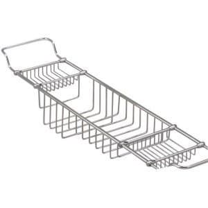 Valsan 53412CR Essentials Adjustable Bathtub Rack in Chrome