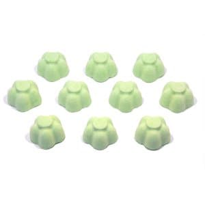 Bee Beautiful 30 X 10g Handmade Mini Flower Bath Bombs (Green Apple)