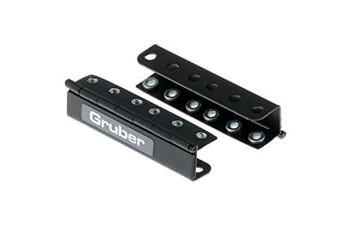 Gruber 2RU Rackmount Swinging Patch Panel Mounts, 34-199952-GRU1K