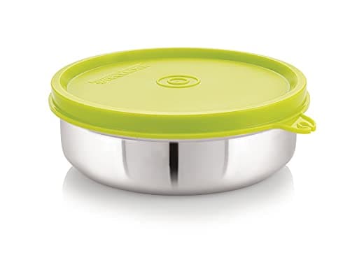 STEELLOCK Stainless Steel Airtight Container | Leak Proof Container/Storage/Lunch Box with Lid | BPA Free, Durable & Rust-Proof | SL-31-set of 4, 350ml each, Green