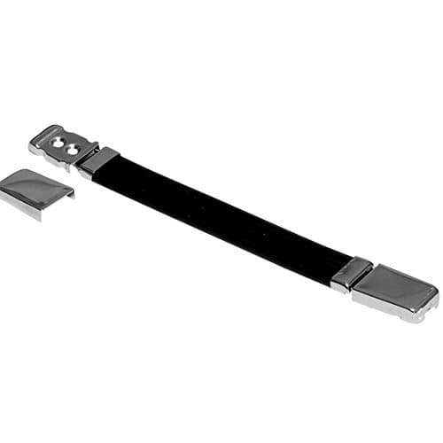 Strap Handle 292mm/11.5in with Metal End Caps (29.2 * 2.5 * 29.2) Suit & DJ Cases | Big | Black/Nickel