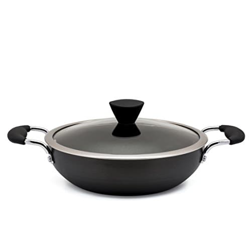 Zinel 4172 Non-Stick Wok with Hard Anodised Induction Base, Grey, 28 cm
