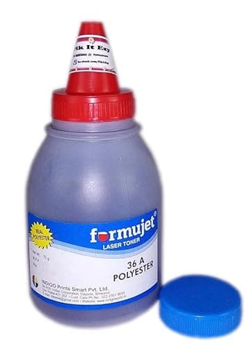 Formujet F 36A Polyester Toner Powder Set (70g X 8pc) for Refilling Laser Jet Toner Cartridge with HP 35A, 36A, 88A, 78A, 83A, 85A, Canon 337, 912, 925 Toner cartridges