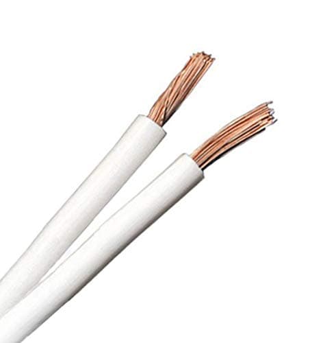 QED Classic 79 Strand Oxygen Free Copper (OFC) Profile Speaker Cable for Hi-Fi and Home Cinema Installations (30 metres, White)