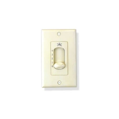 Royal Pacific WC-12 Ceiling Fan Wall Control, Single Slide, Four Fan Speed Controls