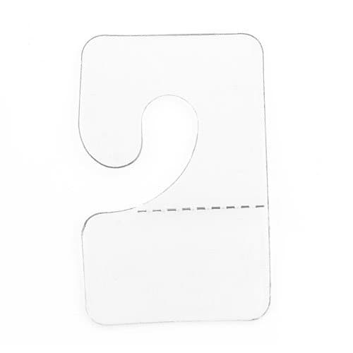 JewelrySupplyClear J-Hook Hang Tabs (200-Pcs.) Hook Hang Tabs Slatwall Hook Hangers