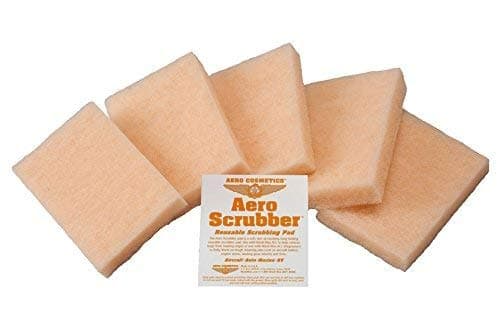 Bug Scrubber Pad Sponge Remover RV, Car, Aircraft, Safe on Paint Will not Scratch Like Mesh Sponge 6" x 4" - 5-Pack
