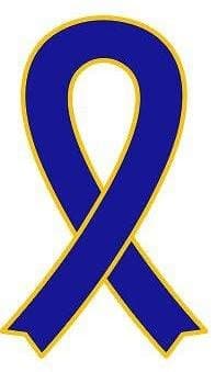 Wristbands Online Dark Blue Awareness Lapel Pin