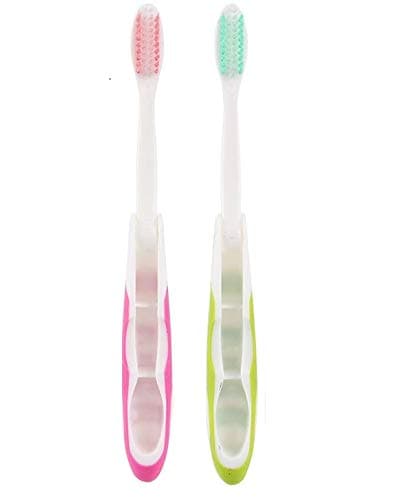 LALA LIFE SGL Foldable Travel Soft Plastic Toothbrush -Pack of 2