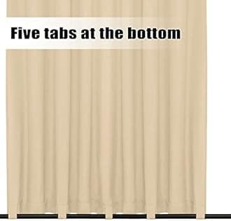 Easy-Going Outdoor Curtains Waterproof Windproof Weatherproof Curtain for Patio, Cabana, Porch, Pergola and Gazebo, Grommet Top and Tab Bottom Drape, 1panel, 110x84 inch, Beige