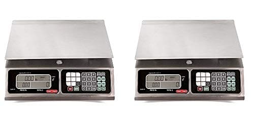 TORREY LPC40L Electronic Price Computing Scale, Rechargeable Battery, Stainless Steel Construction, 100 Memories, 8 Direct Access Keys, 40 lb (2)