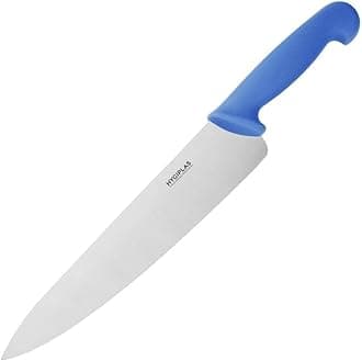 Hygiplas Cooking Chef Knife Blue 25cm - Ideal for Cutting Raw Fish, Stainless Steel Blade, Colour Coded C850