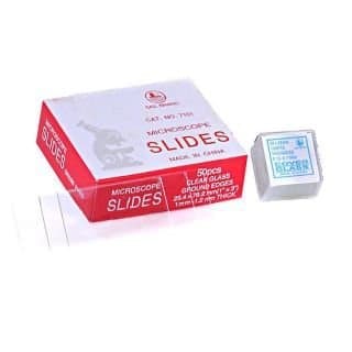 GLAB Plain Glass Microscope Slides with Cover Slips | High Clarity Pre-Cleaned Slides for Laboratory & School Use | Durable Precision-Cut Glass Slides for Biology Experiments