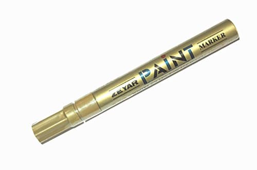 Zeyar Permanent Paint Marker - Gold Color - Oil Based Ink, Write On Any Surface(Metal, Tyre, Glass, Wood, Plastic, Rubber, Painted Surfaces)