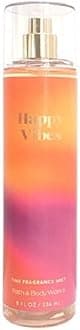 Bath & Body Works Happy Vibes Fine Fragrance Body Mist Spray 8 Ounce (Happy Vibes), 8 Fl Oz (Pack of 1)