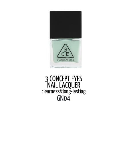 3 Concept Eyes Nail Lacquer, Green 04, 0.34 Ounce