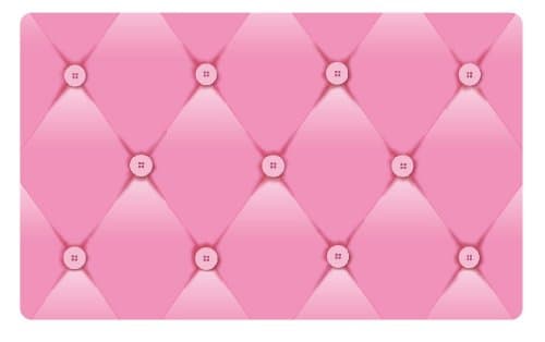 Wall Decal Pink Tufted Twin Headboard Repositionable Peel and Stick