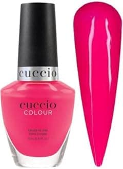 Cuccio Love is a Battlefield | Neon Nail Polish Nail Paint | 13ml | Long Lasting, Glossy, Vegan | Paraben Free | No Yellowing | FREE from Harmful Chemicals - Pink