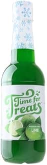 Time For Treats Flavored Syrup 16.9 Fluid Ounce Bottle for Snow Cones, Homemade Sodas, Cocktails, Coffee, Baking and More (Lime)