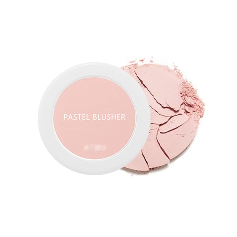 1 pc Single Color Pastel Blusher Cheek Color Blusher Contour Highlighter Powder Cream, Creamy Blusher Contour Color (PK07)