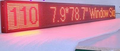 GOWE Programmable LED Moving Sign Display Area: 160mm*1920mm