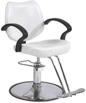 Styling Heavy Duty Hydraulic Pump Beauty Shampoo Barbering Chair for Hair Stylist Women Man Salon Equipment,White