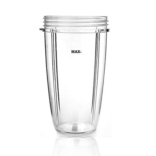 Cups & Blade Replacement Set for NutriBullet Blenders | 7-Piece Replacement Set | 24 & 32 oz Cups, Blade, 2 Lids, 2 Extra Seals
