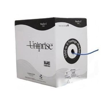 1000 Ft Uniprise Commscope Media 6 6504+ Blue CPK Category 6 U/UTP Cable, plenum, 4 pair count, Cat6 Reel