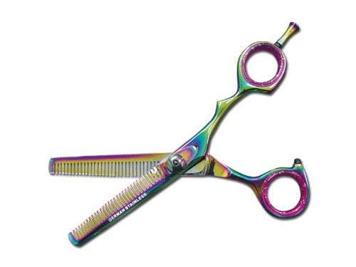 6.25" Titanium CUT Brand Pro Hair Thinning Shears Scissors German Steel 2107-TC