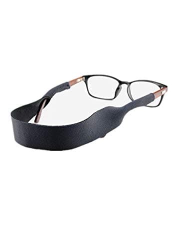 THEE BRON Sunglasses and Glasses Floating Safety Strap - 2 Pack | Anti-Slip and Fast Drying Active Sport Glasses Strap (Adult-16inches, Red+Black)