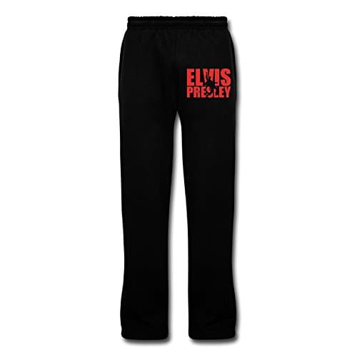 HYD Men's Running Pants Elvis Presley Black Size M Apparel
