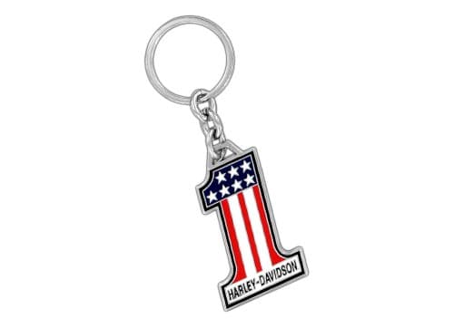 Harley-Davidson American Flag Number 1 Keychain