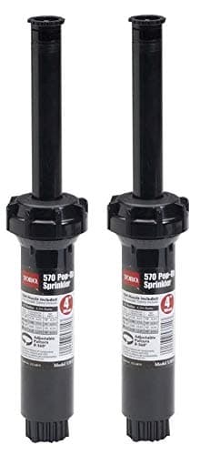 570 Series 4" Pop-Up Sprinkler with 15' Adjustable Nozzle, 2-Pack