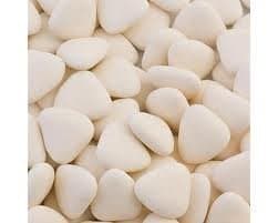 Ivory Mini Chocolate Heart Dragees x 200